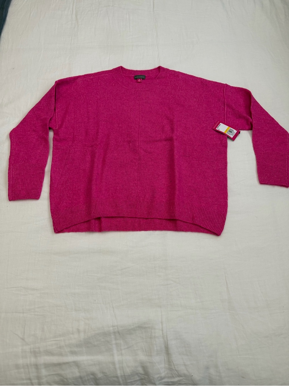 Vince Camuto Fuchsia Crewneck Sweater